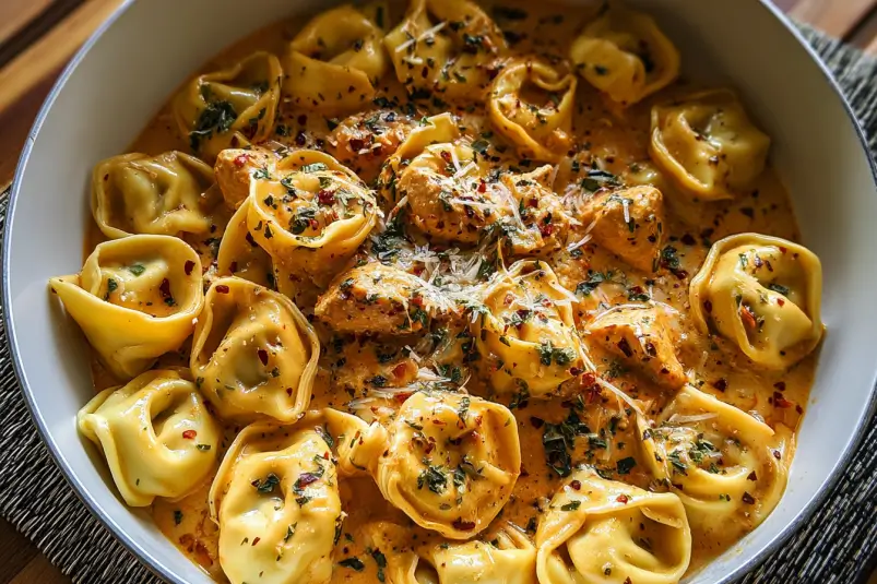 One Pot Spicy Garlic Butter Chicken Tortellini One-Pot Spicy Garlic Butter Chicken Tortellini Recipe in 30 Minutes