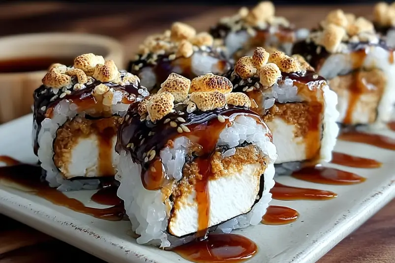 S'mores Sushi Recipe: An Irresistibly Sweet Treat 4 Smores Sushi Recipe1 S'mores Sushi Recipe: An Irresistibly Sweet Treat