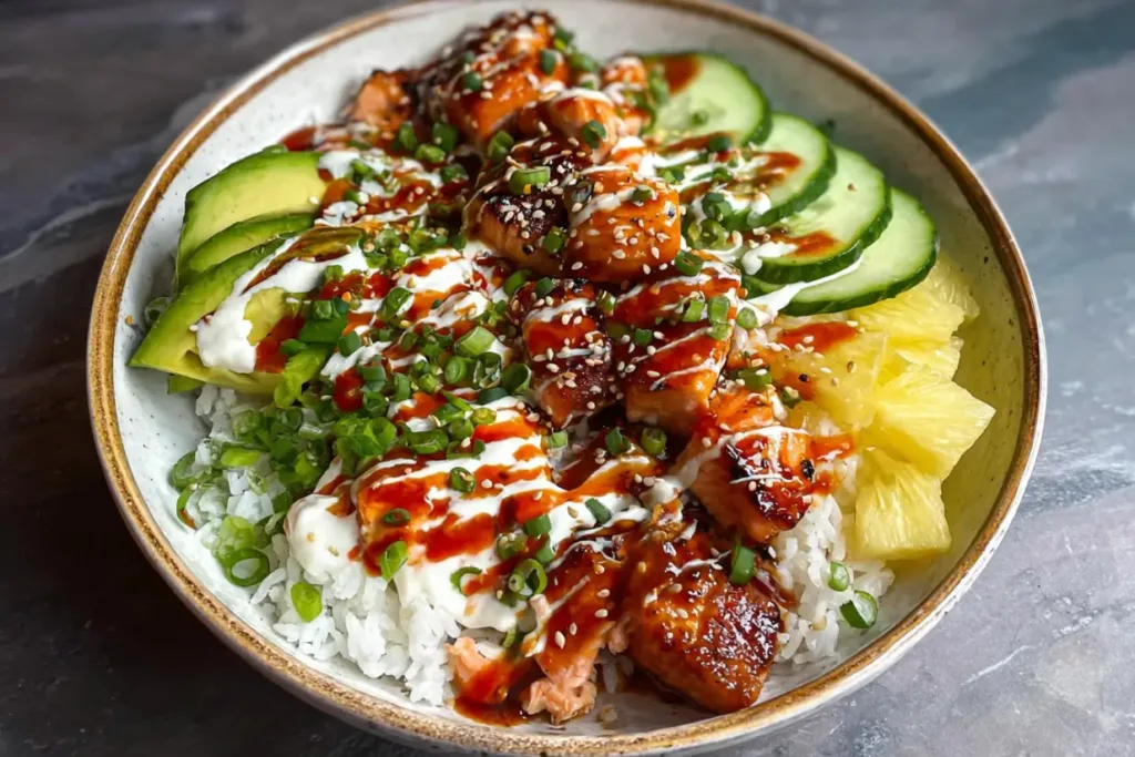 Sweet & Spicy Salmon Bowls: A Flavorful Delight Awaits!