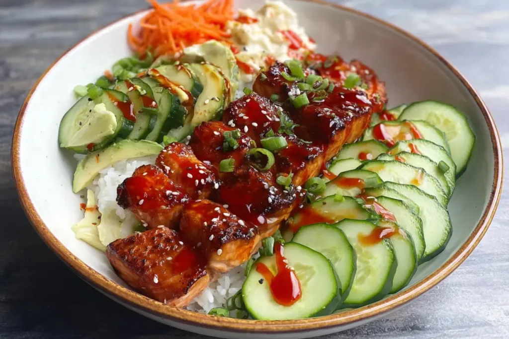 Sweet & Spicy Salmon Bowls: Don’t Miss This Flavor Sensation! 