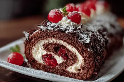 Swiss Roll Meets Black Forest: A Dessert Delight 15 Swiss Roll Meets Black Forest