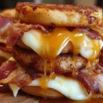 Donut Grilled Cheese Bacon Maple: Irresistibly Delicious Treat