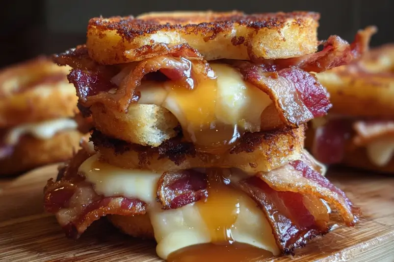 Donut Grilled Cheese Bacon Maple: Irresistibly Delicious Treat 4 Donut Grilled Cheese Bacon Maple1 Donut Grilled Cheese Bacon Maple: Irresistibly Delicious Treat
