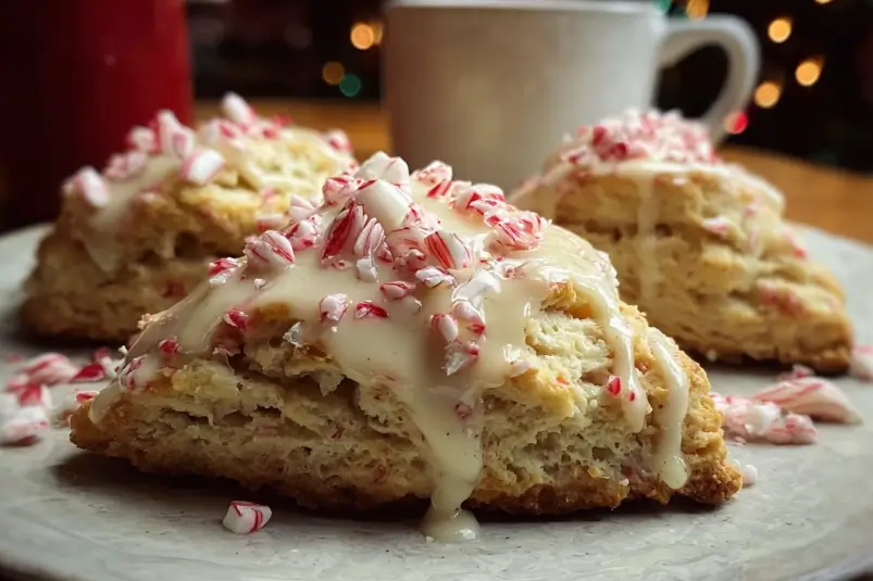 Peppermint White Chocolate Scones: Holiday Treat Bliss 4 Peppermint White Chocolate Scones1 Peppermint White Chocolate Scones: Holiday Treat Bliss