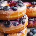 Delicious Air Fryer Blueberry Donuts Ready to Enjoy
