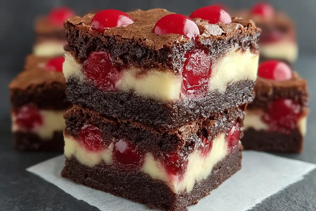 Cherry Cheesecake Brownies Bars