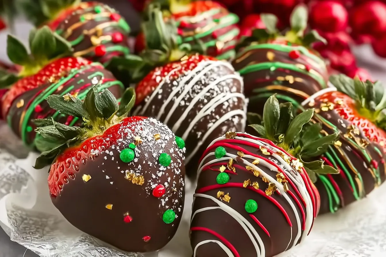Christmas Chocolate-Covered Strawberries: A Festive Delight 4 Christmas Chocolate-Covered Strawberries