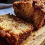 Delicious Cinnamon Crumb Banana Bread Loaf