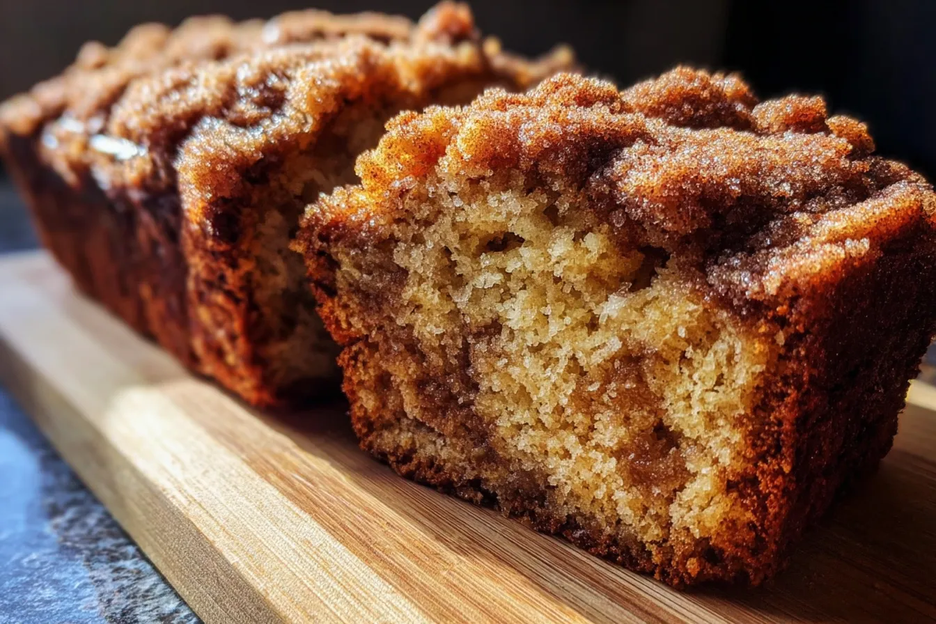 Cinnamon Crumb Banana Bread That Will Brighten Your Day 4 Delicious Cinnamon Crumb Banana Bread Loaf