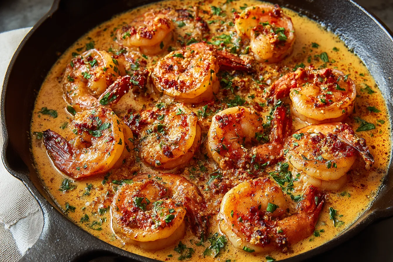 Creamy Garlic-Paprika Shrimp Skillet Recipe