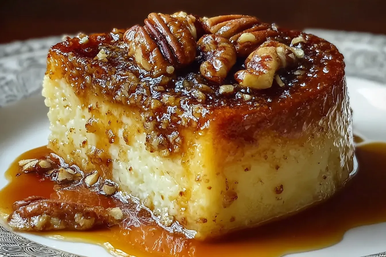 Crème Brûlée Caramel Pecan Cake