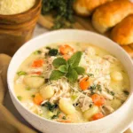 Delicious Crockpot Chicken Gnocchi Soup Ready to Serve