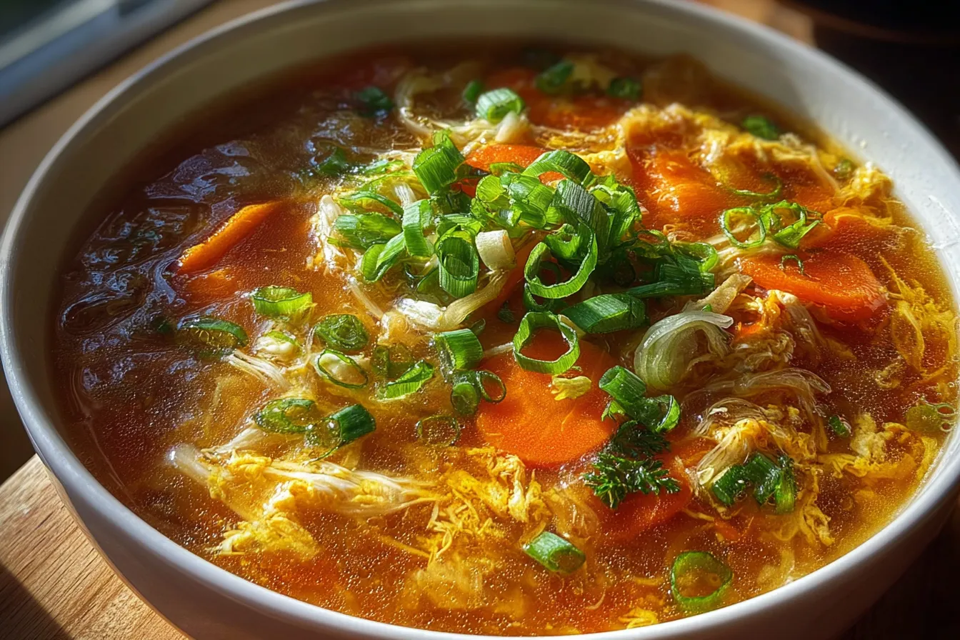 Egg Roll Soup: A Cozy, Flavorful Delight 4 Egg Roll Soup in a Bowl with Fresh Ingredients