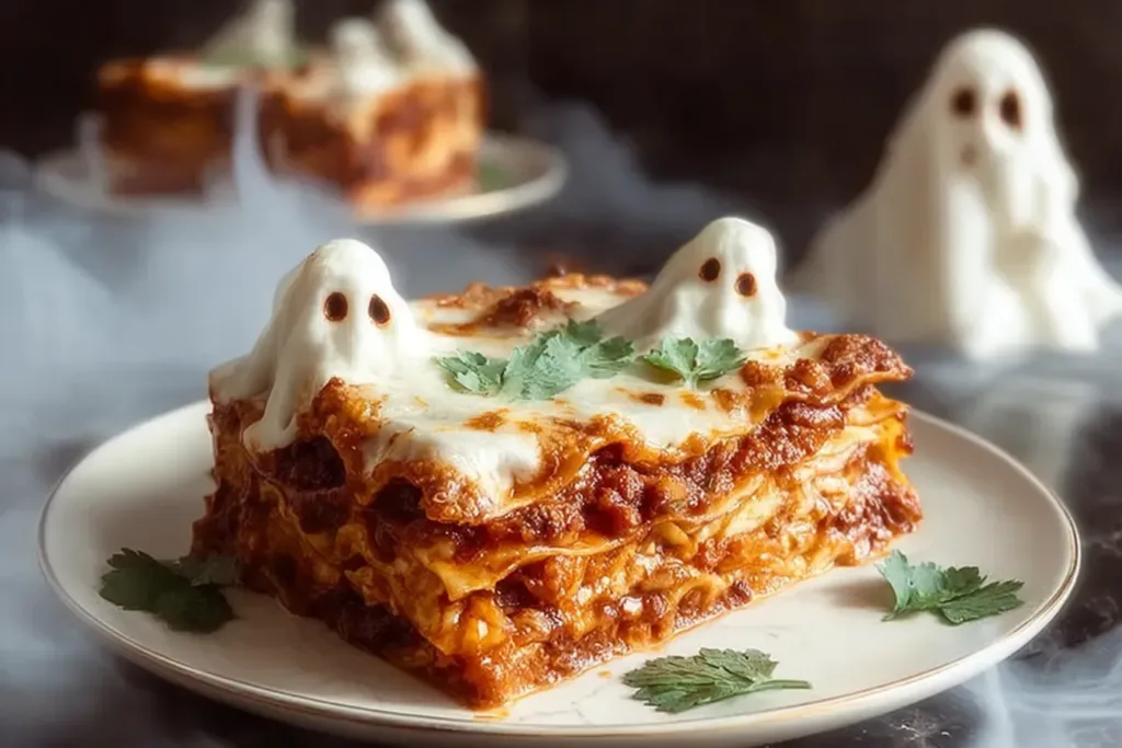Ghostly Lasagna: A Spooky Feast for Halloween