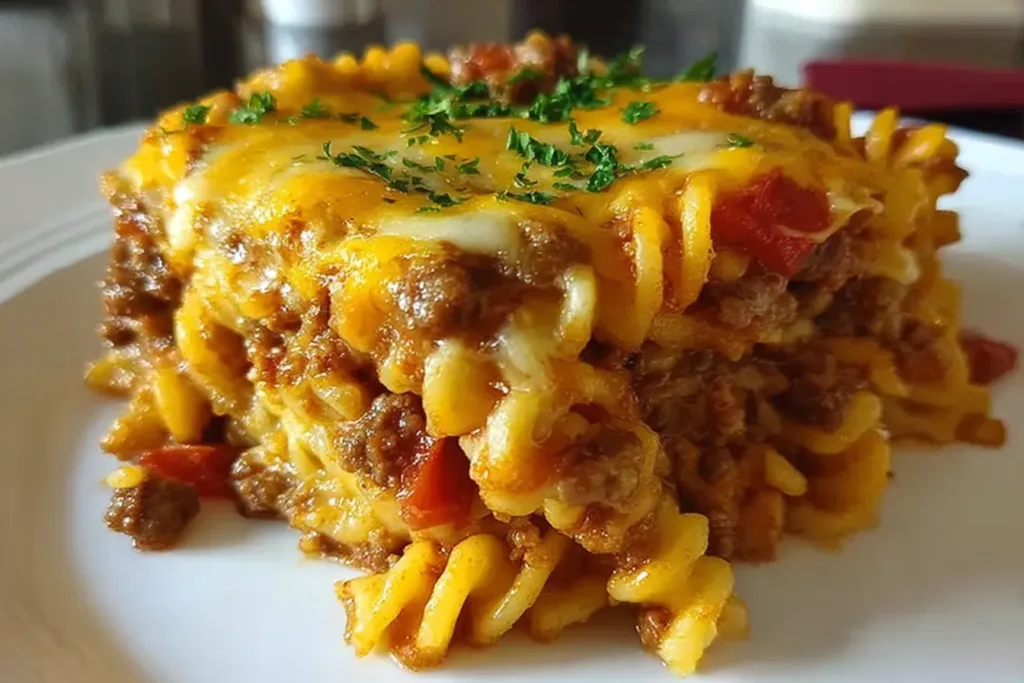 Warm and Delicious Hamburger Supreme Casserole