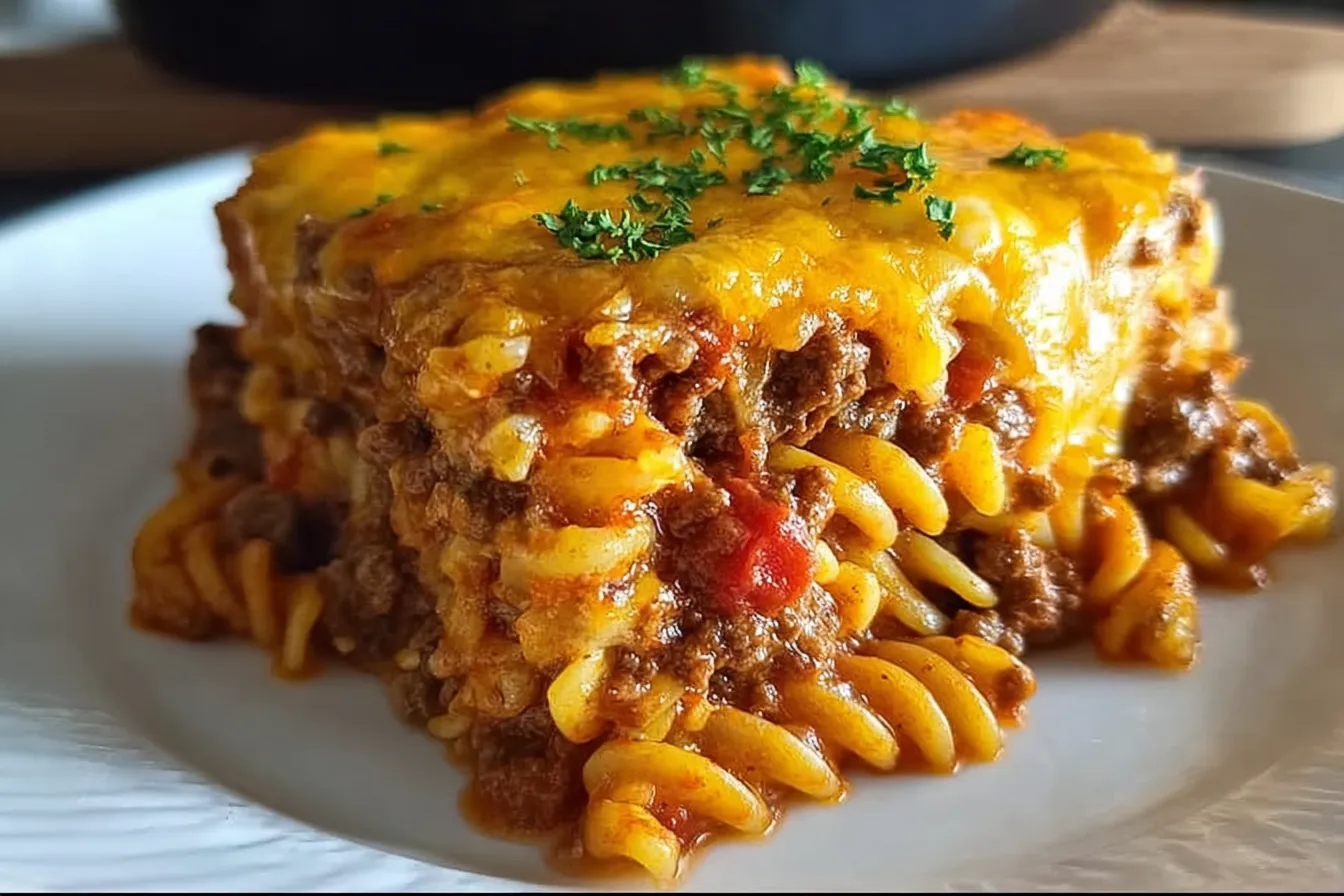 Warm and Delicious Hamburger Supreme Casserole