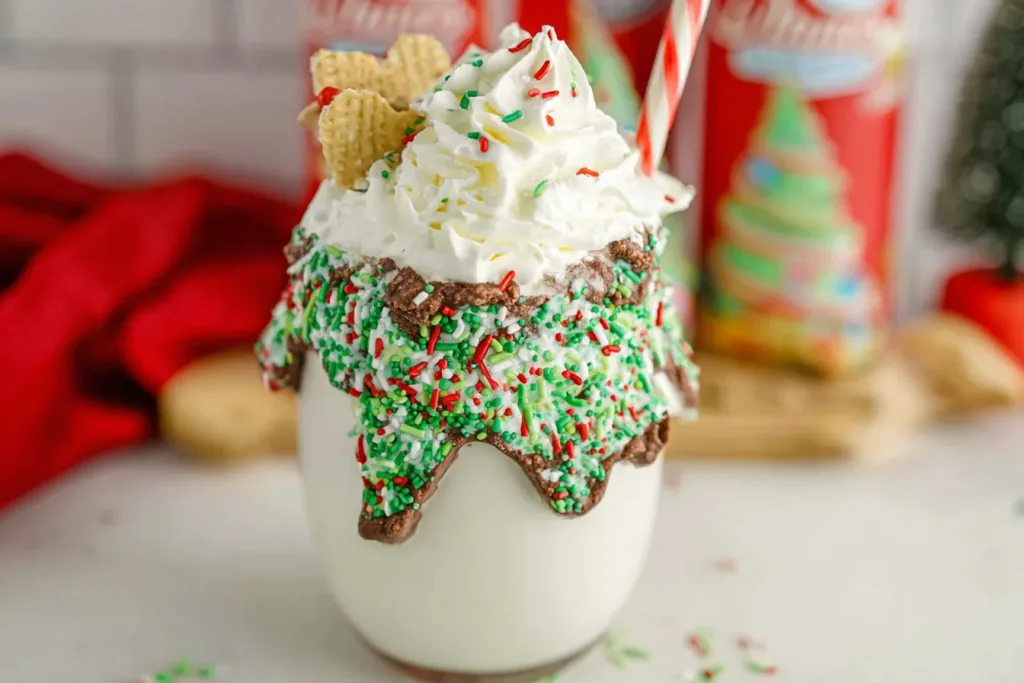 Little Debbie Christmas Tree Cake Milkshake - Festive Delight