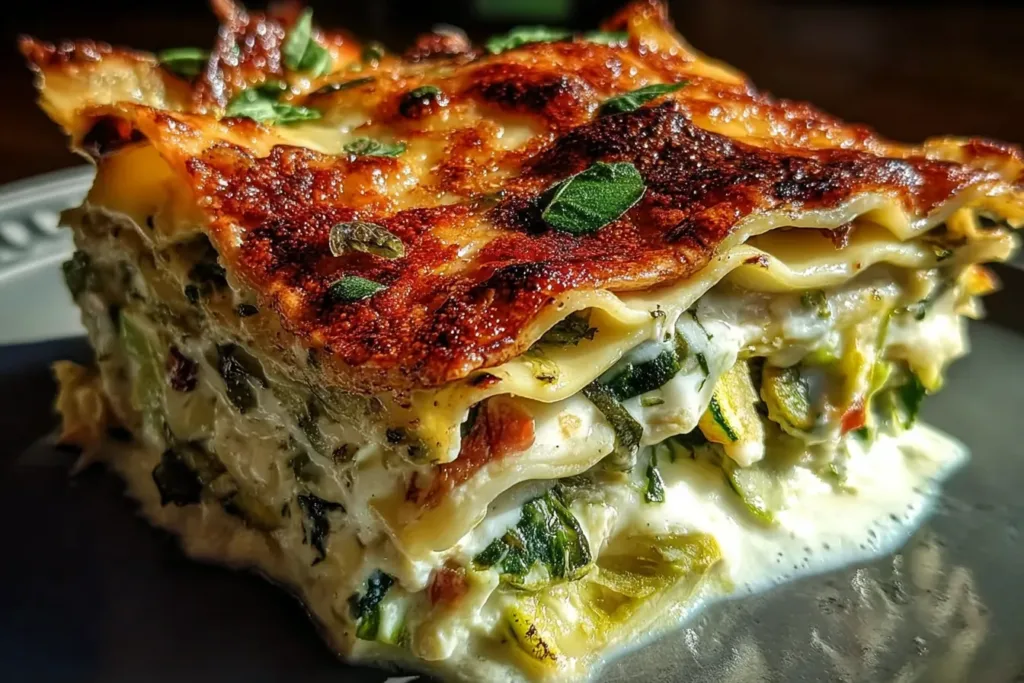 Loaded Veggie White Lasagna: A Colorful and Creamy Feast
