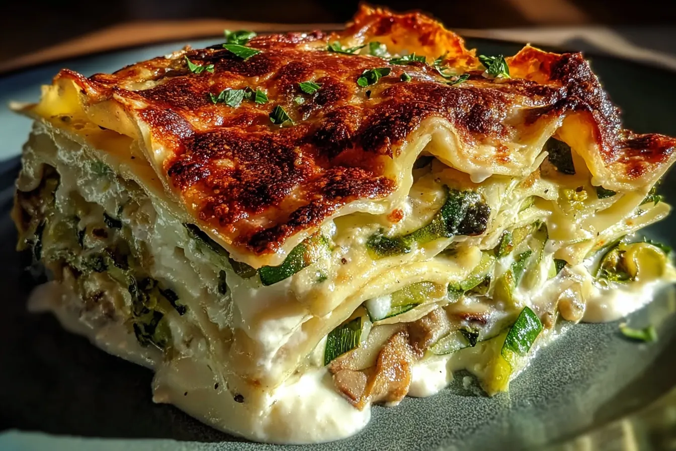 Loaded Veggie White Lasagna