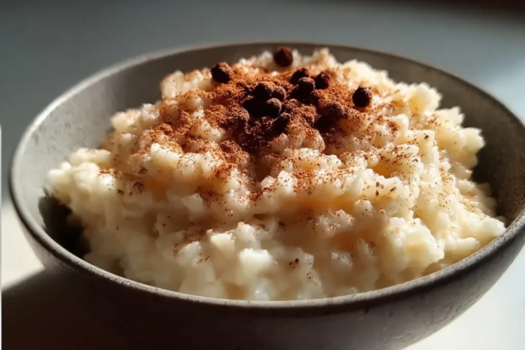 Delicious Moms Old Fashioned Rice Pudding in a Bowl