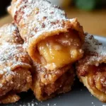 Peach Cobbler Egg Rolls Freshly Made