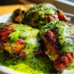 "Peruvian Chicken With Green Sauce - Flavorful and Zesty"