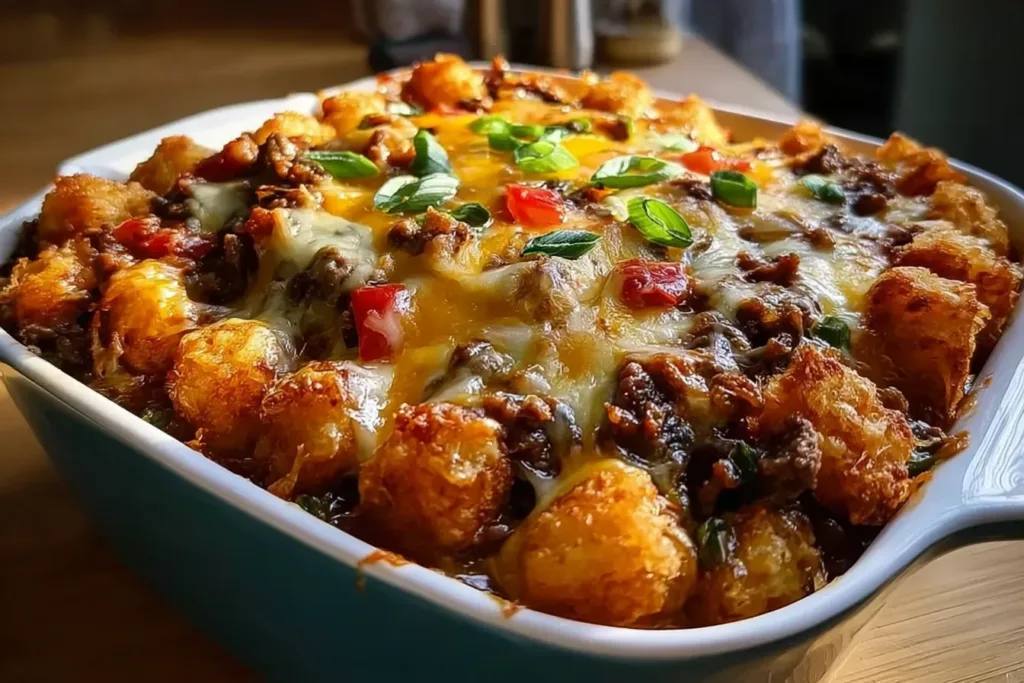 Delicious Philly Cheese Steak Casserole Layers