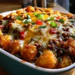 Delicious Philly Cheese Steak Casserole Layers