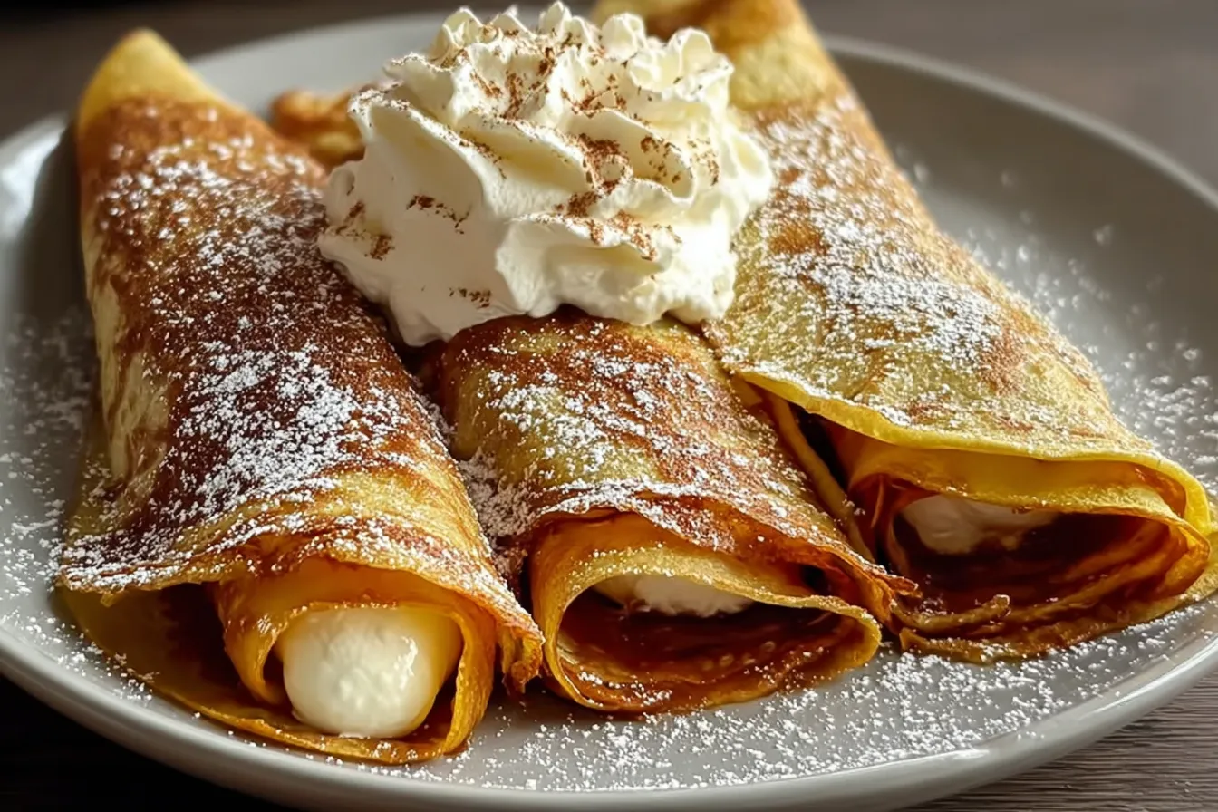 Pumpkin Crepes Cinnamon Mascarpone