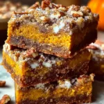 Pumpkin Magic Bars Ready to Serve