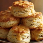 Sausage Gravy and Biscuits on a Plate