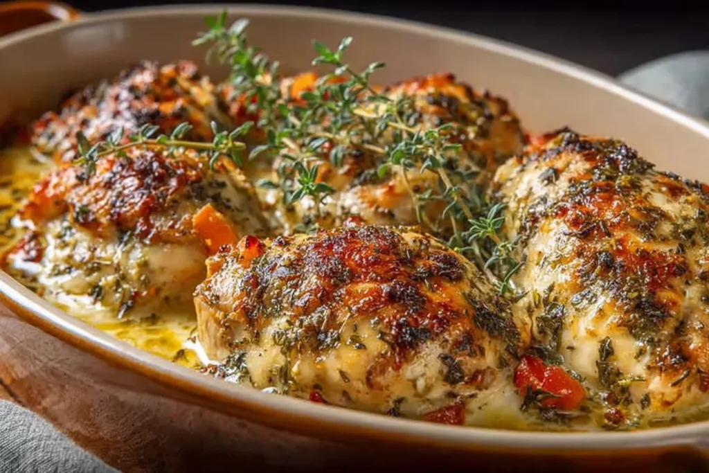 Savory Baked Herb Chicken Casserole - Delicious Comfort Food