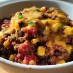 Delicious Slow Cooker Cowboy Casserole in a Bowl