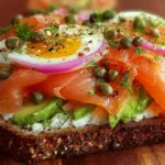 Smoked Salmon Avocado Toast - Scrumptious Brunch Delight