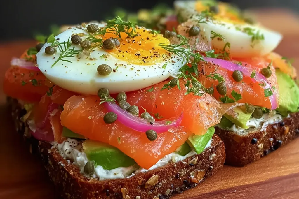 Delicious Smoked Salmon Avocado Toast Ready to Enjoy