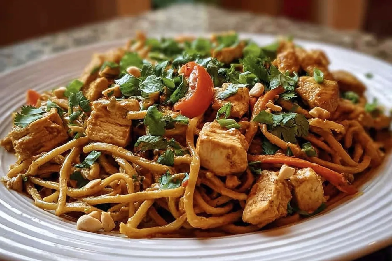 Thai Chicken Peanut Noodles