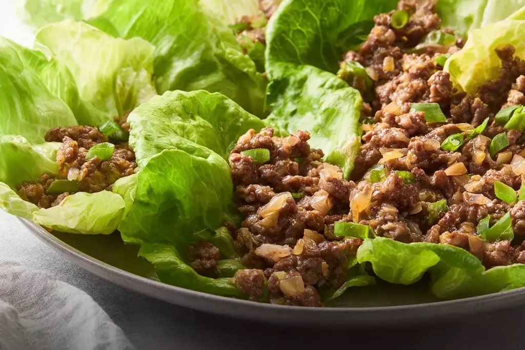Asian Lettuce Wraps Ready to Serve