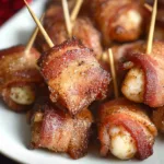 Delicious Bacon Wrapped Chicken Bites Ready to Serve