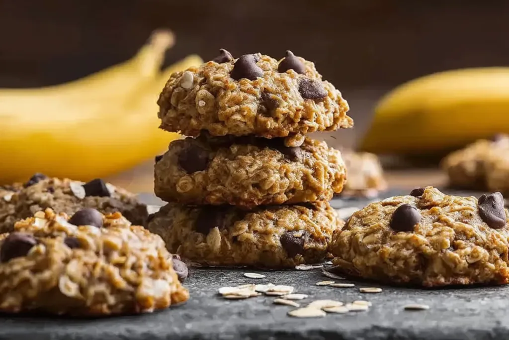 Delicious Banana Oatmeal High Protein Breakfast Cookies