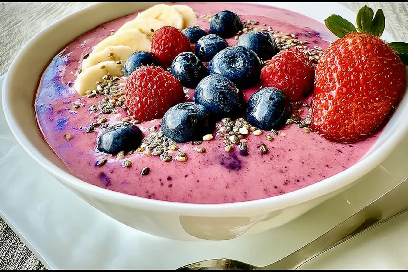 Berry Banana Smoothie Bowl: The Ultimate Healthy Treat! 4 Berry Banana Smoothie Bowl