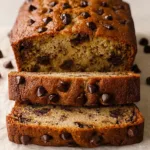 Best Homemade Chocolate Chip Banana Bread Freshly Baked