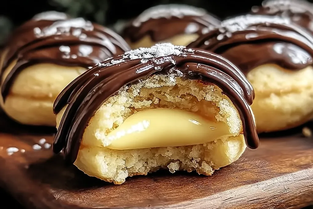 Delicious Boston Cream Pie Cookie Bites Ready to Enjoy