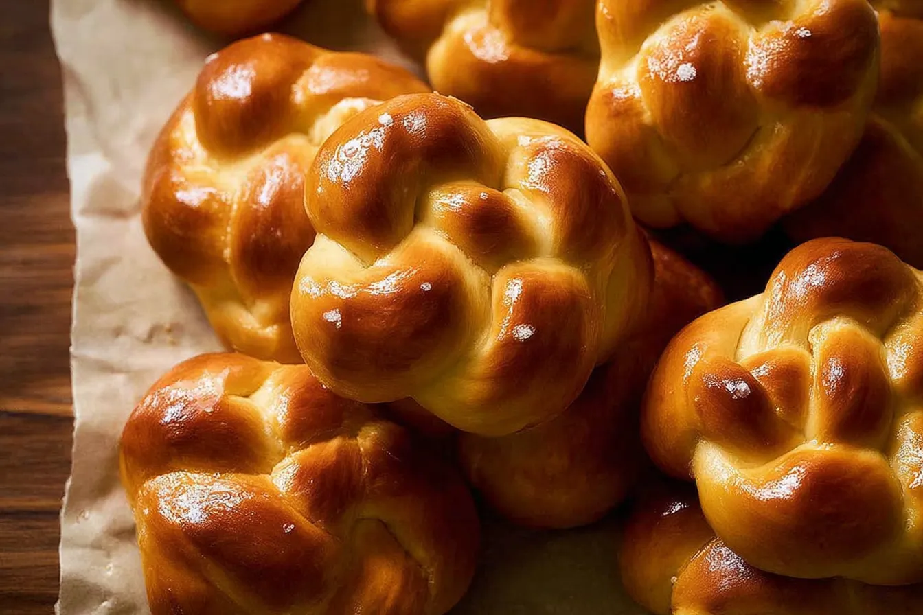 Braided Challah Buns (Homemade Roll Recipe)