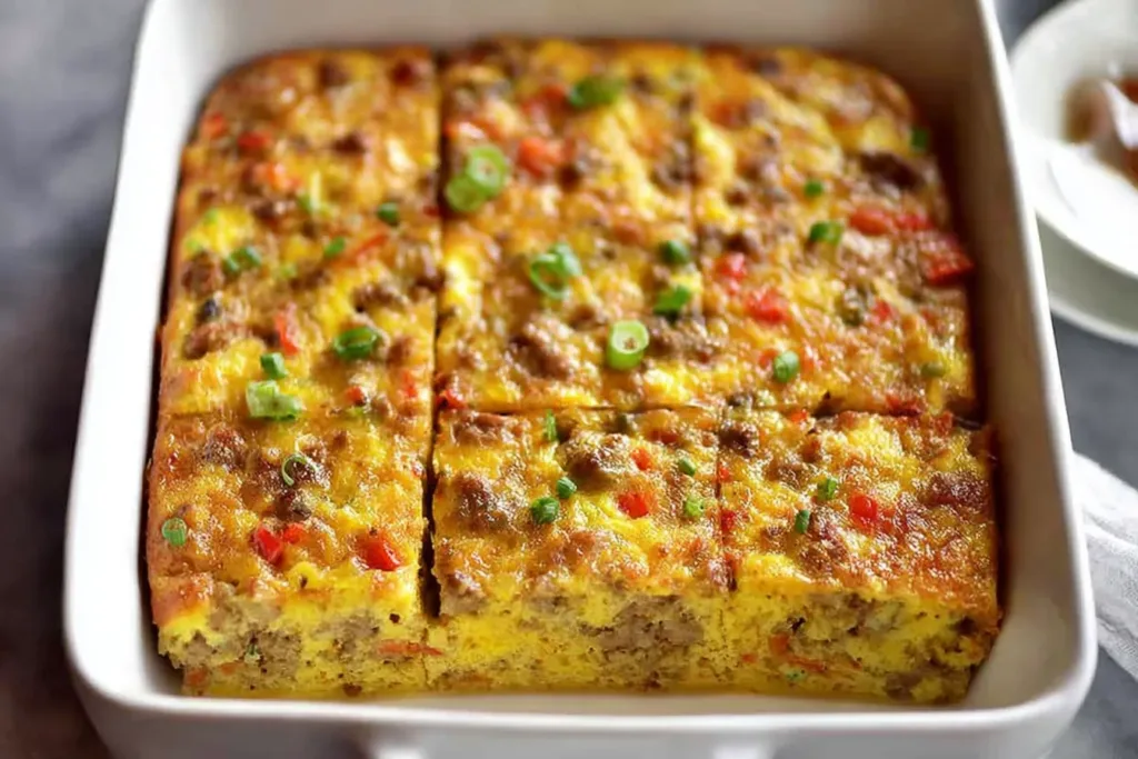 Delicious Breakfast Casserole Ready to Serve