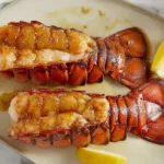 Delicious Broiled Lobster Tails on a Plate
