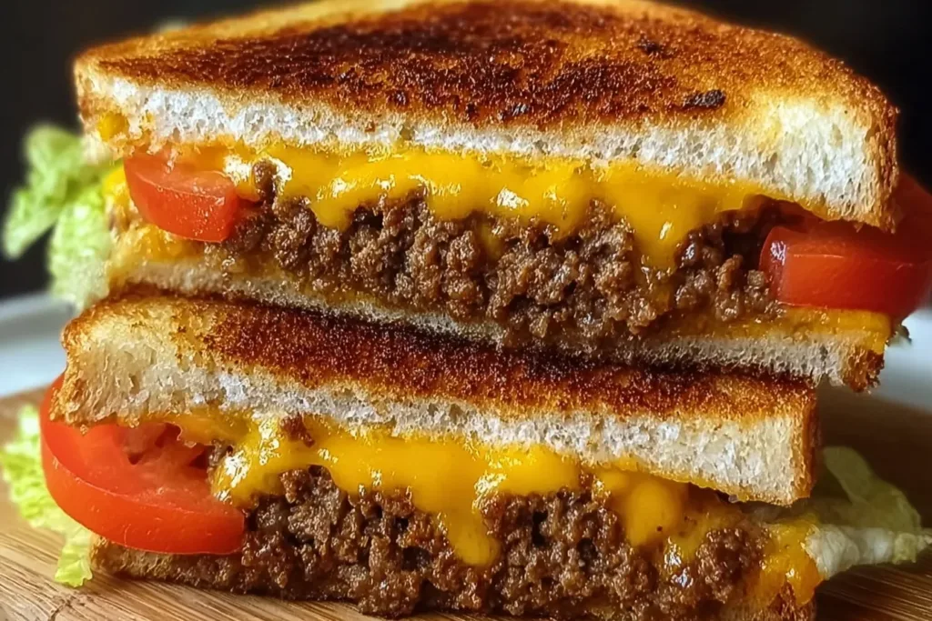 Cheeseburger Grilled Cheese Fusion Indulgence