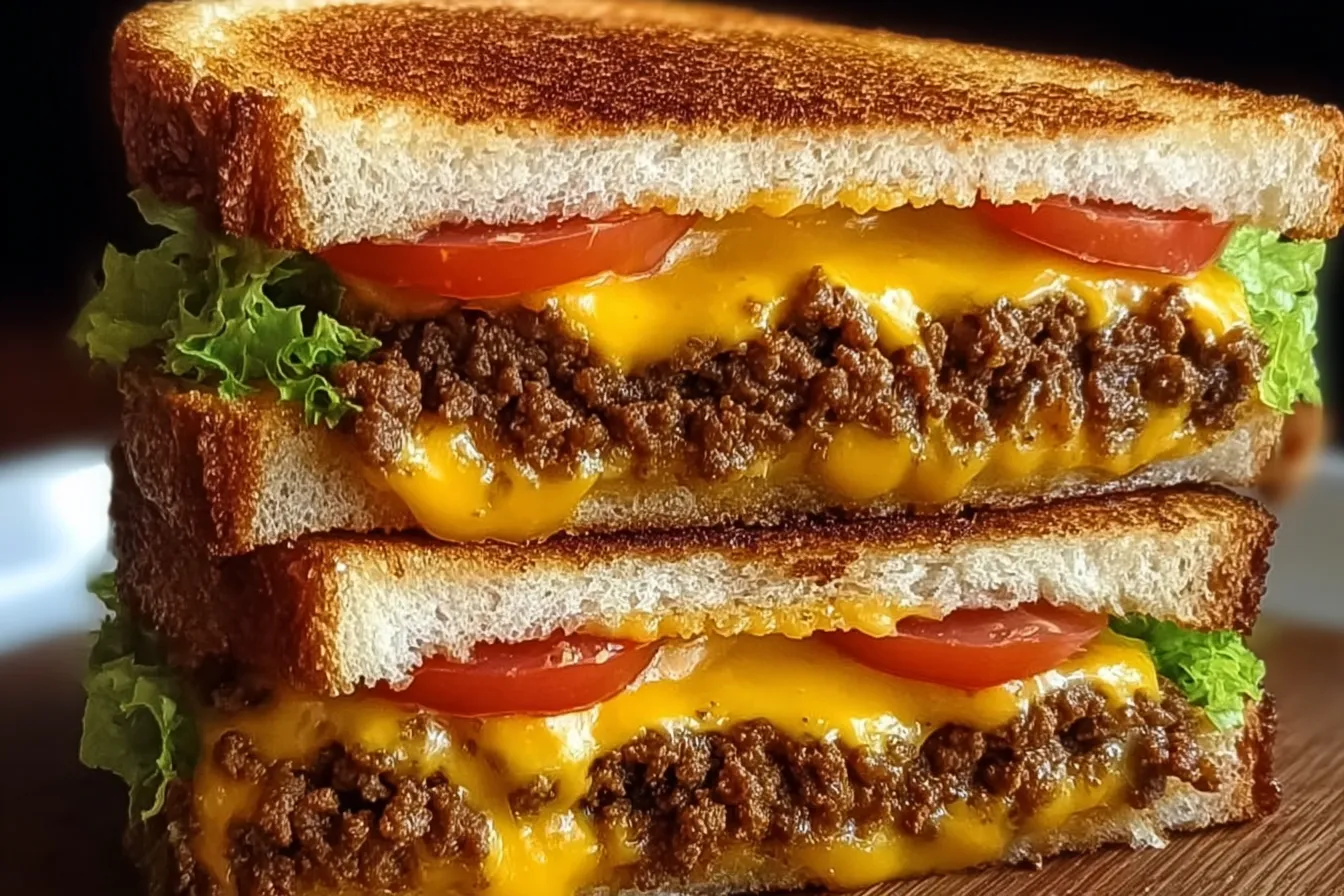 Cheeseburger Grilled Cheese Fusion 