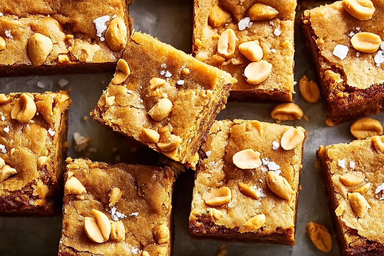 Chewy Peanut Butter Brownies