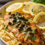 Chicken Piccata Pasta in Creamy Lemon Sauce