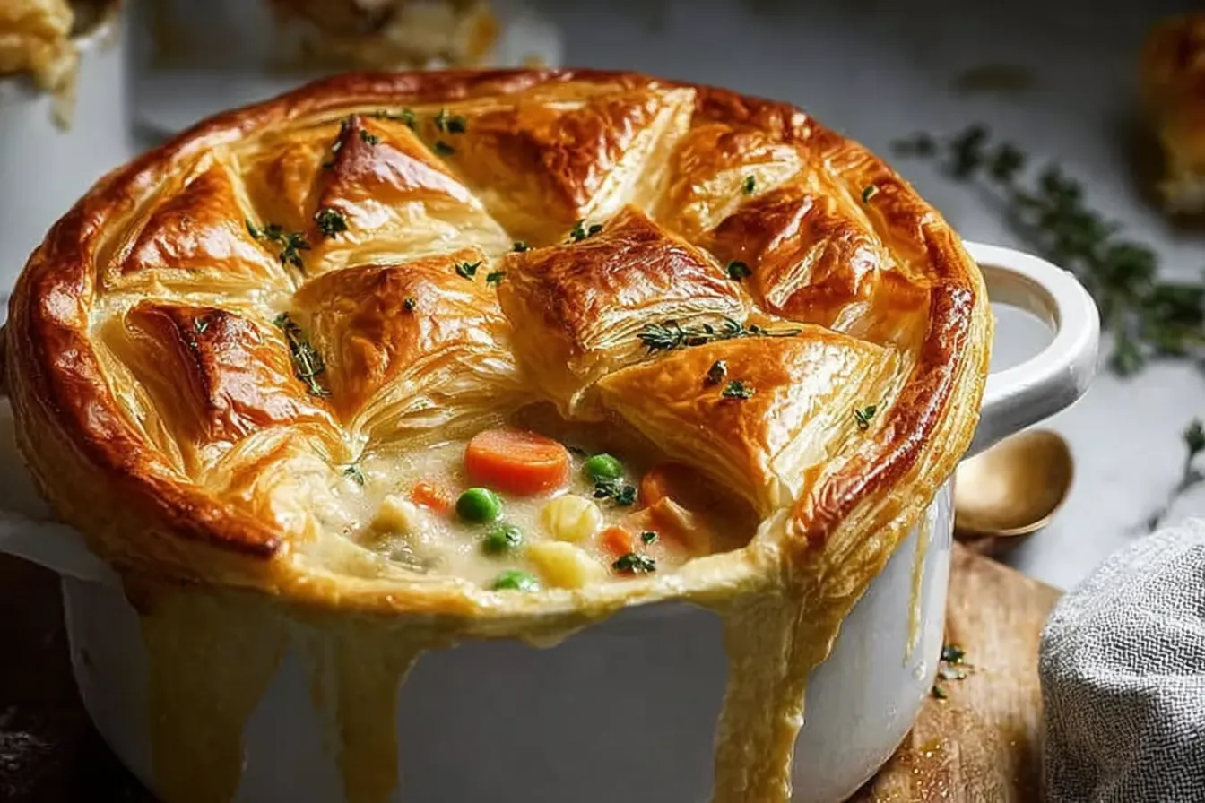Chicken Pot Pie with Puff Pastry: Comforting & Delicious 4 Chicken Pot Pie with Puff Pastry